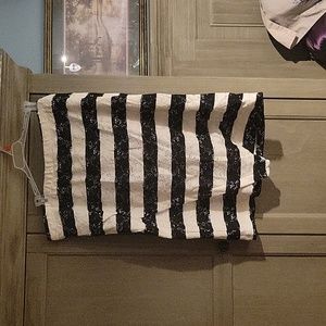 Lane Bryant striped pencil skirt